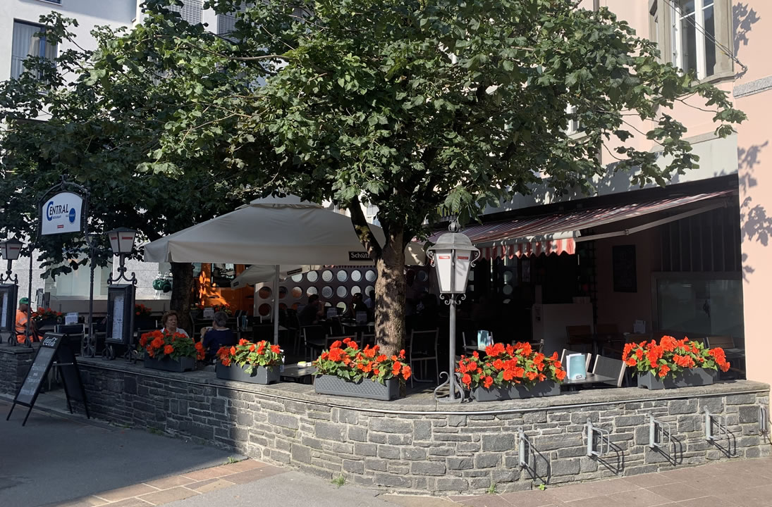 Restaurant Central in Bad Ragaz Schweizer Küche und Gartenwirtschaft